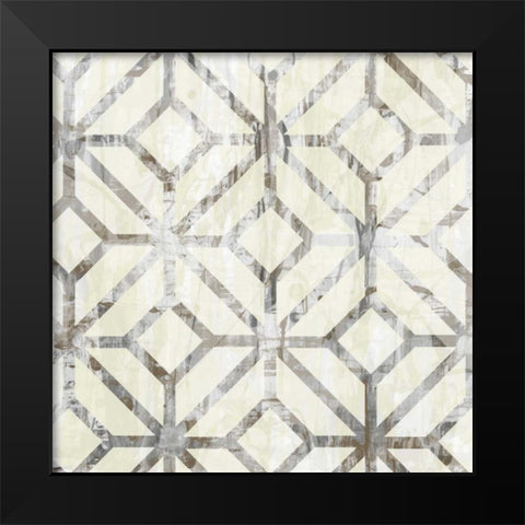 Neutral Metric IV Black Modern Wood Framed Art Print by Goldberger, Jennifer