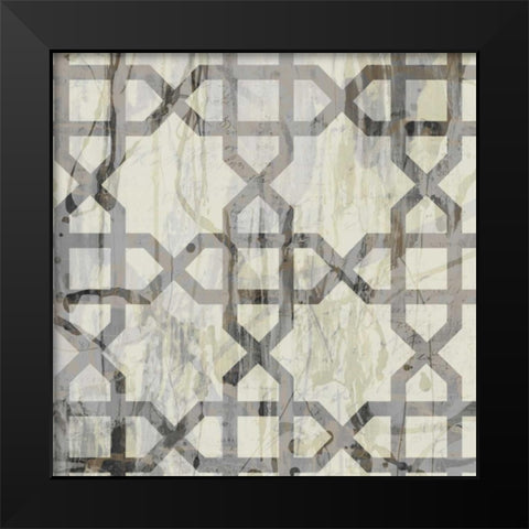 Neutral Metric V Black Modern Wood Framed Art Print by Goldberger, Jennifer