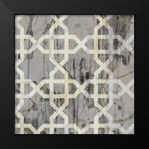Neutral Metric VI Black Modern Wood Framed Art Print by Goldberger, Jennifer