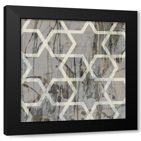 Neutral Metric VII Black Modern Wood Framed Art Print with Double Matting by Goldberger, Jennifer