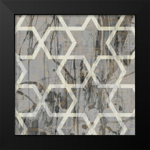 Neutral Metric VII Black Modern Wood Framed Art Print by Goldberger, Jennifer