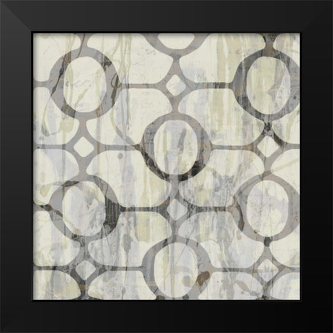 Neutral Metric IX Black Modern Wood Framed Art Print by Goldberger, Jennifer