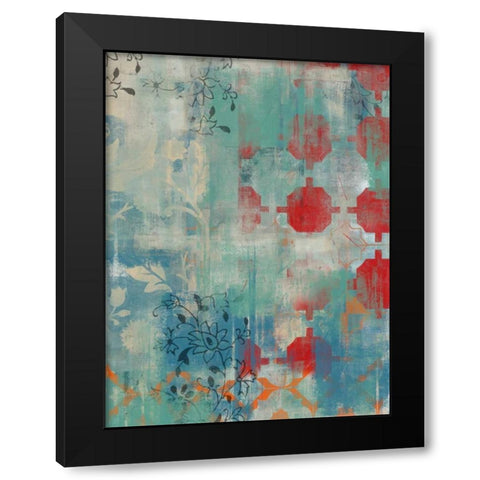 Persian Dreams II Black Modern Wood Framed Art Print by Vess, June Erica