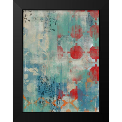 Persian Dreams II Black Modern Wood Framed Art Print by Vess, June Erica