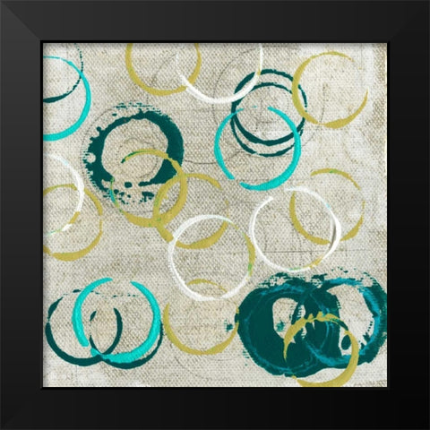 Graffiti II Black Modern Wood Framed Art Print by Fagalde, Jarman