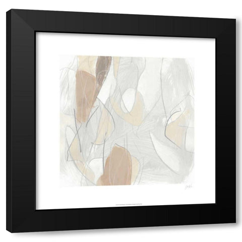 Inert Mosaic I Black Modern Wood Framed Art Print with Double Matting by Vess, June Erica