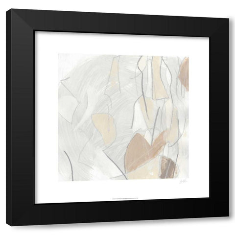 Inert Mosaic II Black Modern Wood Framed Art Print with Double Matting by Vess, June Erica