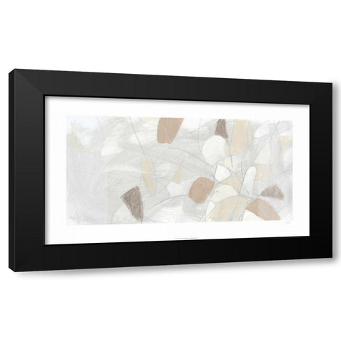 Inert Mosaic III Black Modern Wood Framed Art Print with Double Matting by Vess, June Erica