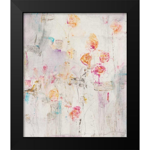 Spotted Garden II Black Modern Wood Framed Art Print by OToole, Tim