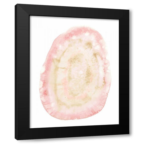 Custom Radiant Geode I Black Modern Wood Framed Art Print by McCavitt, Naomi