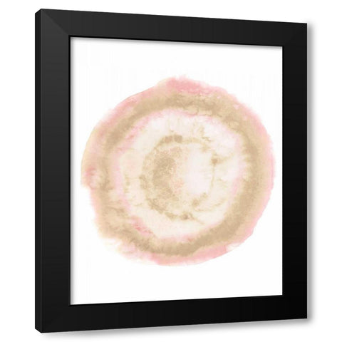 Custom Radiant Geode II Black Modern Wood Framed Art Print with Double Matting by McCavitt, Naomi
