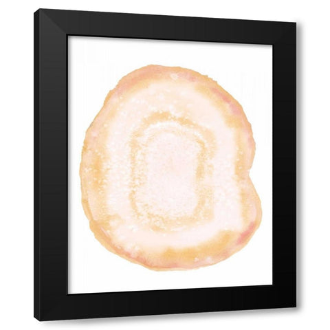 Custom Radiant Geode III Black Modern Wood Framed Art Print by McCavitt, Naomi