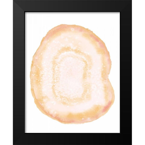 Custom Radiant Geode III Black Modern Wood Framed Art Print by McCavitt, Naomi