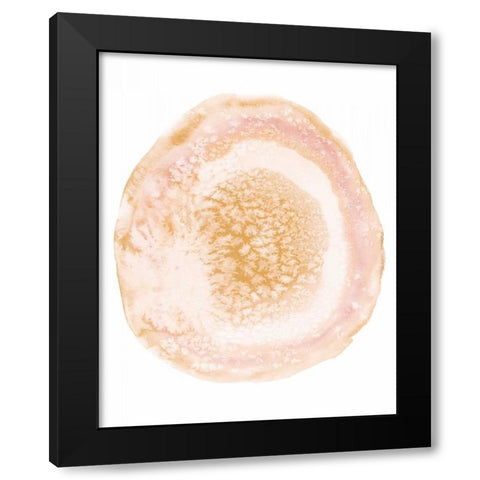Custom Radiant Geode IV Black Modern Wood Framed Art Print with Double Matting by McCavitt, Naomi