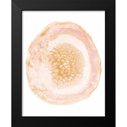 Custom Radiant Geode IV Black Modern Wood Framed Art Print by McCavitt, Naomi