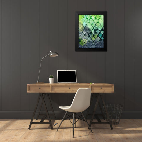 Dynamic Assembly II Black Modern Wood Framed Art Print by Chandler, Sharon