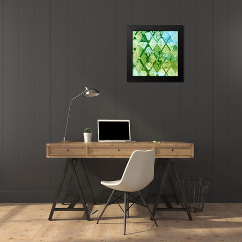 Dynamic Assembly IV Black Modern Wood Framed Art Print by Chandler, Sharon