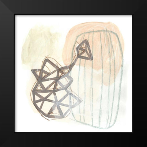 Infinite Object III Black Modern Wood Framed Art Print by Vess, June Erica