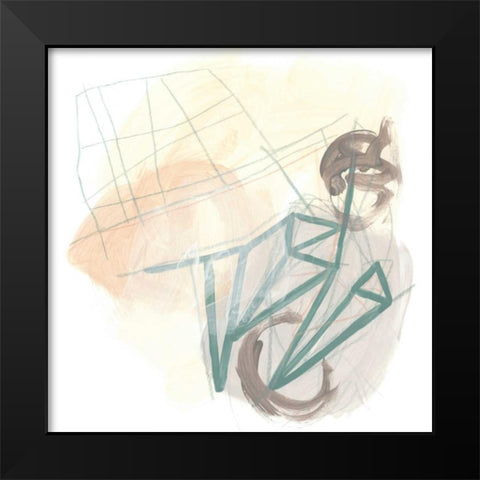 Infinite Object IV Black Modern Wood Framed Art Print by Vess, June Erica