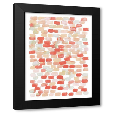 Candy Pattern II Black Modern Wood Framed Art Print with Double Matting by Popp, Grace