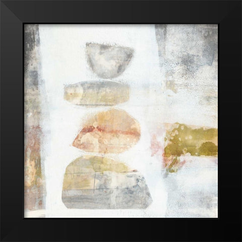 Stacked Vessels I Black Modern Wood Framed Art Print by Goldberger, Jennifer