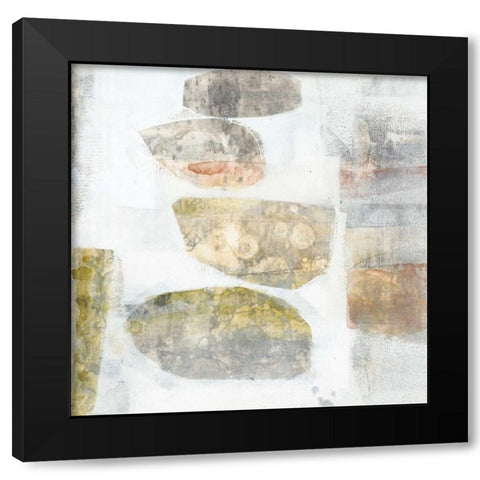 Stacked Vessels II Black Modern Wood Framed Art Print by Goldberger, Jennifer
