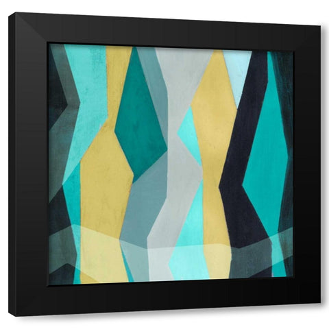 Color Block Pattern I Black Modern Wood Framed Art Print with Double Matting by Popp, Grace
