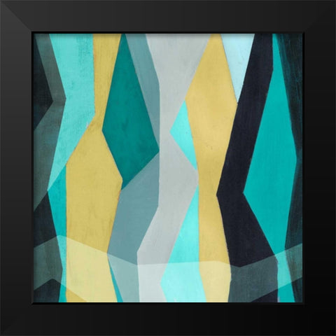 Color Block Pattern I Black Modern Wood Framed Art Print by Popp, Grace