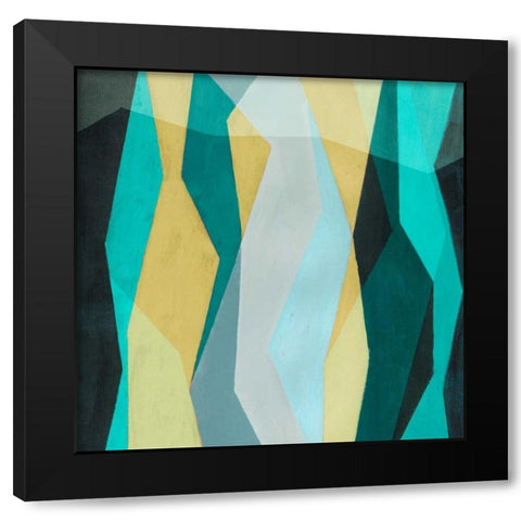 Color Block Pattern II Black Modern Wood Framed Art Print by Popp, Grace