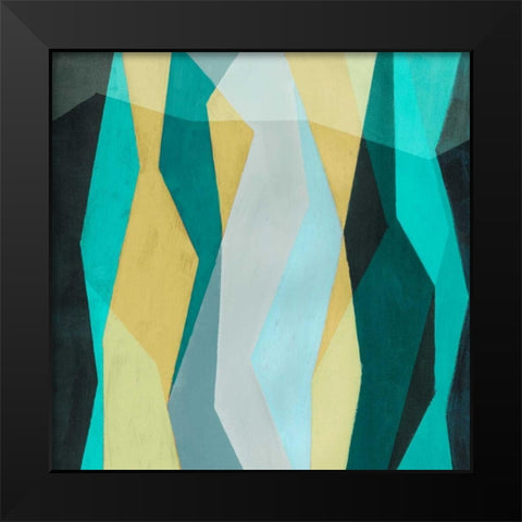 Color Block Pattern II Black Modern Wood Framed Art Print by Popp, Grace