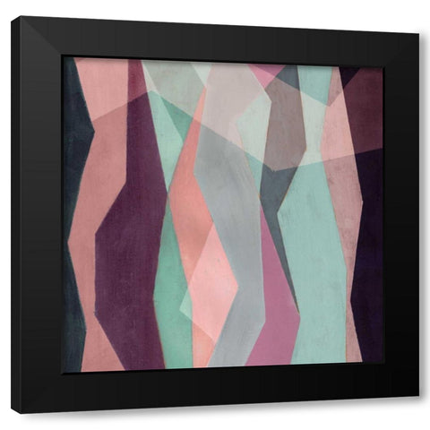 Color Block Pattern III Black Modern Wood Framed Art Print by Popp, Grace