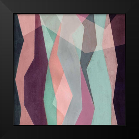 Color Block Pattern III Black Modern Wood Framed Art Print by Popp, Grace