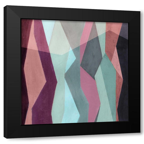 Color Block Pattern IV Black Modern Wood Framed Art Print by Popp, Grace