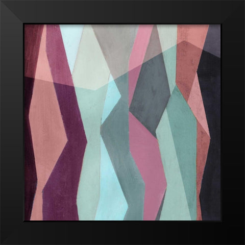 Color Block Pattern IV Black Modern Wood Framed Art Print by Popp, Grace