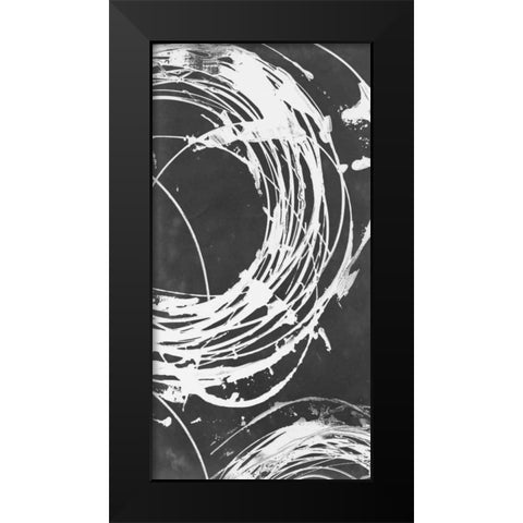 Circle Back II Black Modern Wood Framed Art Print by Harper, Ethan