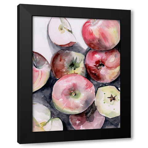 Fruit Slices I Black Modern Wood Framed Art Print by Parker, Jennifer Paxton