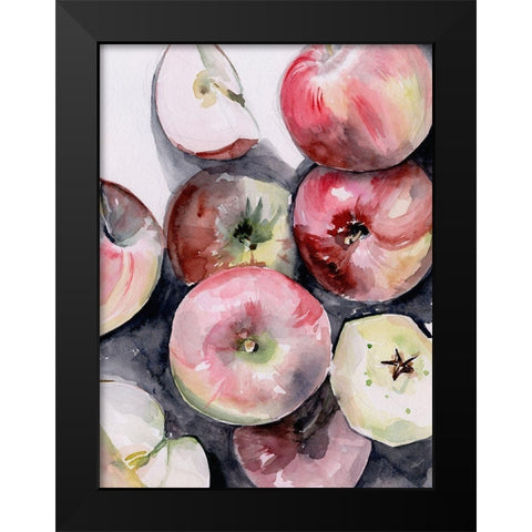 Fruit Slices I Black Modern Wood Framed Art Print by Parker, Jennifer Paxton