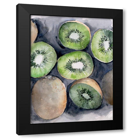 Fruit Slices IV Black Modern Wood Framed Art Print by Parker, Jennifer Paxton