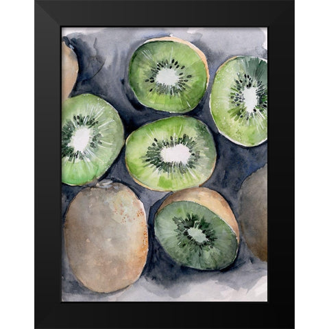 Fruit Slices IV Black Modern Wood Framed Art Print by Parker, Jennifer Paxton