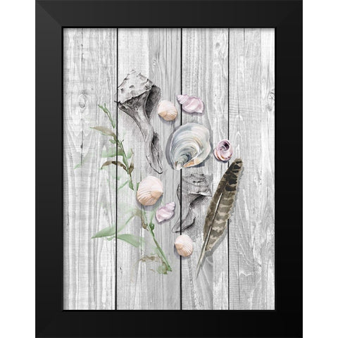 Drifted Ashore I Black Modern Wood Framed Art Print by Parker, Jennifer Paxton
