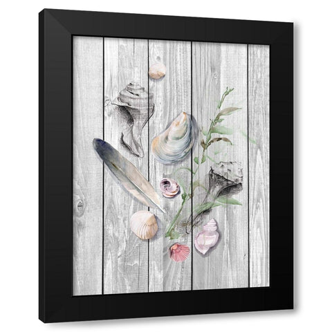 Drifted Ashore II Black Modern Wood Framed Art Print by Parker, Jennifer Paxton