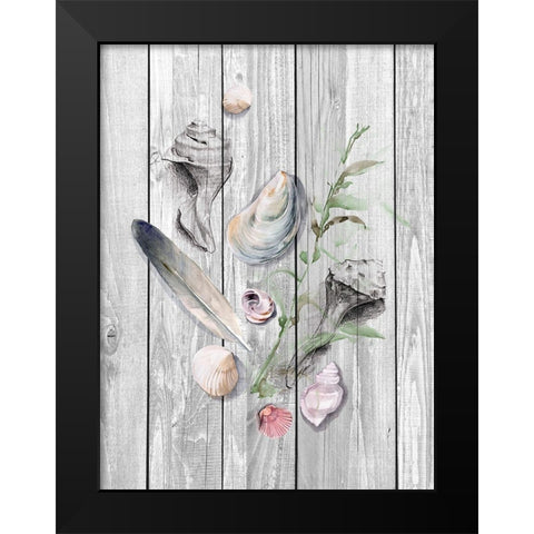 Drifted Ashore II Black Modern Wood Framed Art Print by Parker, Jennifer Paxton