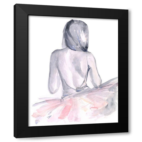 Pale Pink Tulle II Black Modern Wood Framed Art Print by Parker, Jennifer Paxton