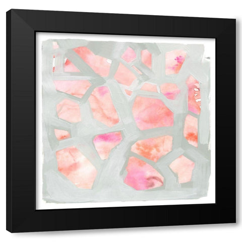 Pink Salt Shards I Black Modern Wood Framed Art Print by Parker, Jennifer Paxton