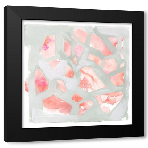 Pink Salt Shards II Black Modern Wood Framed Art Print by Parker, Jennifer Paxton