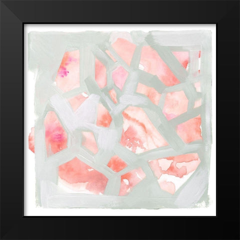 Pink Salt Shards II Black Modern Wood Framed Art Print by Parker, Jennifer Paxton