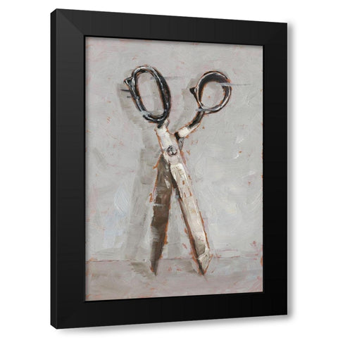 Cut it Out I Black Modern Wood Framed Art Print with Double Matting by Harper, Ethan