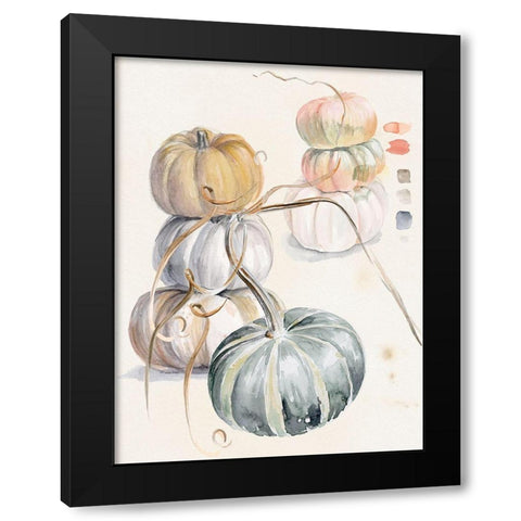 Harvest Pumpkins II Black Modern Wood Framed Art Print by Parker, Jennifer Paxton
