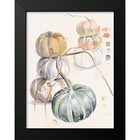 Harvest Pumpkins II Black Modern Wood Framed Art Print by Parker, Jennifer Paxton