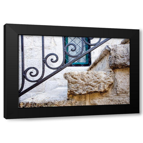 Iron Detail I - Kotor, Montenegro Black Modern Wood Framed Art Print with Double Matting by DeNardo, Laura